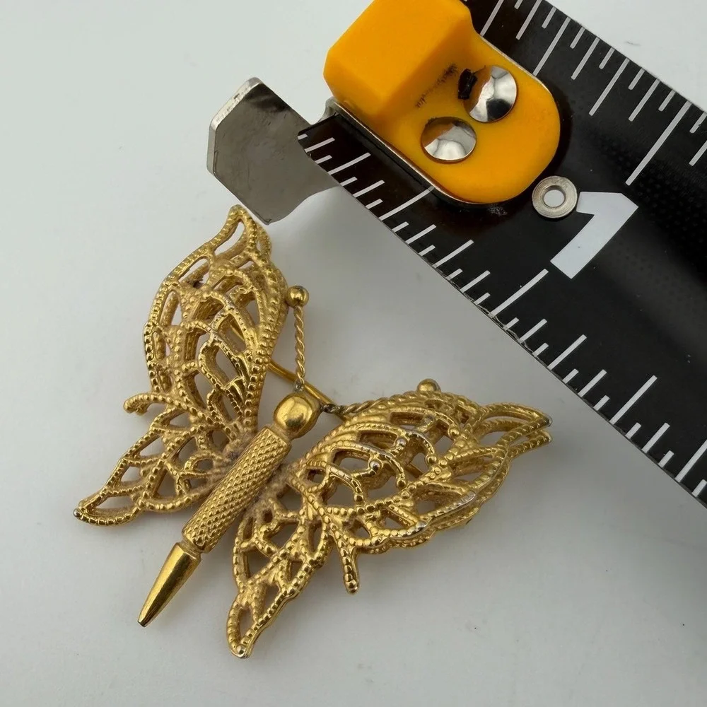 Monet butterfly brooch